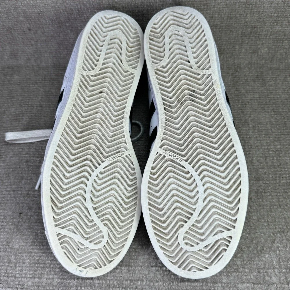 Adidas Superstar Mens 7.5 White Black Shell Toe‎ Classic Sneakers C77153